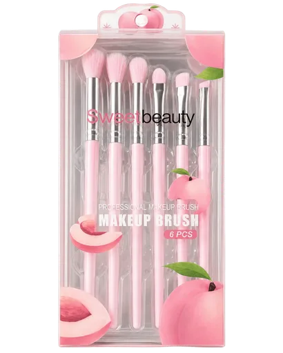 Sweet Beauty Makeup Brush Set 6pcs