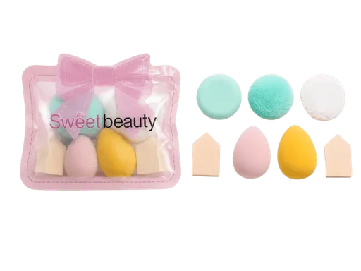 Makeup Sweet Beauty Sponge Set of 7 Beauty Blender Random Multicolor