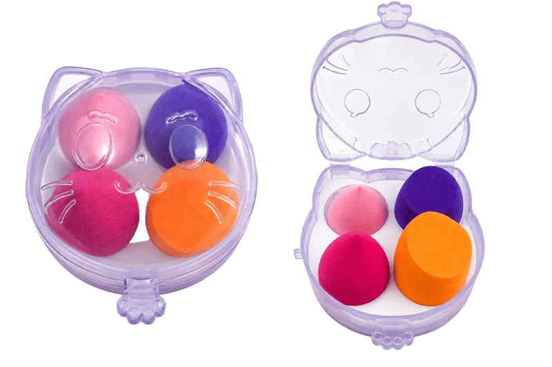 Makeup Sponge Set of 4 Beauty Blender Random Multicolor