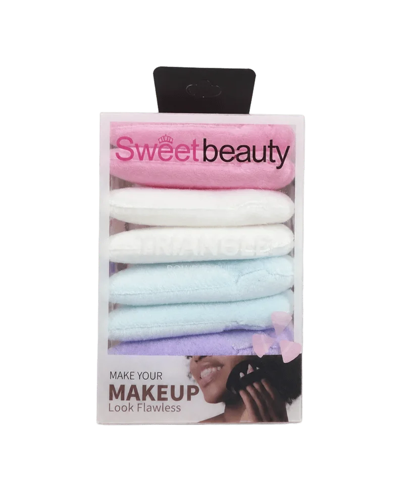 Sweet Beauty Triangle Powder Puff Set of 8
