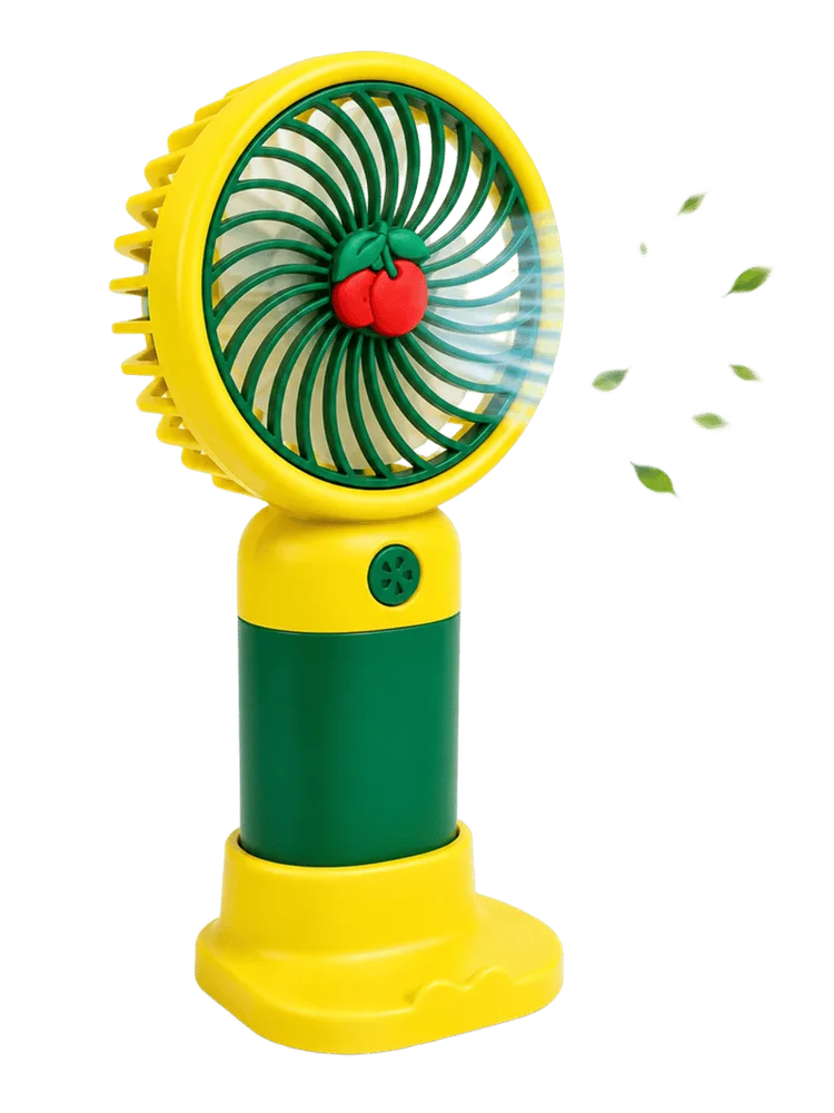 Portable Handheld Mini Fan - Yellow Color