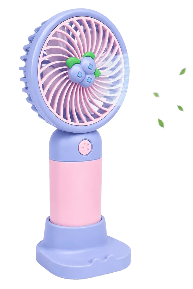 Portable Handheld Mini Fan - Purple-Blue Color