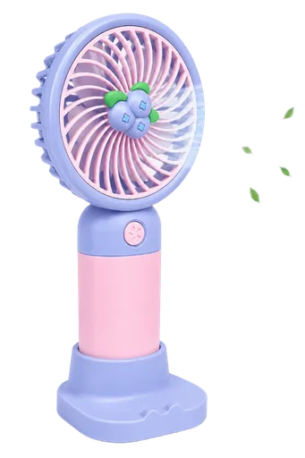 Portable Handheld Mini Fan - Purple-Blue Color