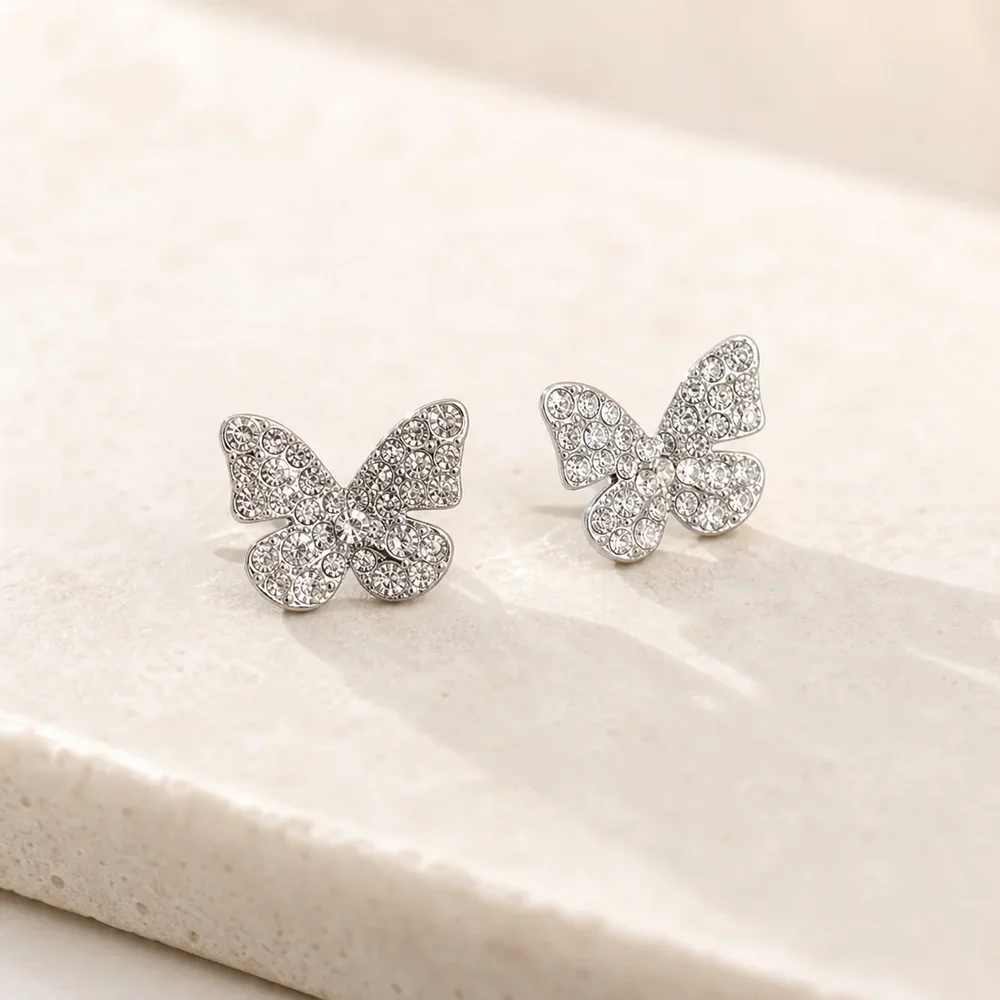 Butterfly Diamond Jewelry Earring