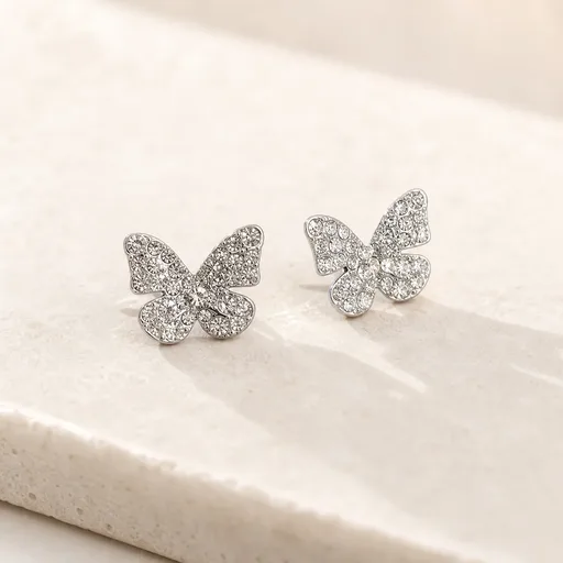 Butterfly Diamond Jewelry Earring