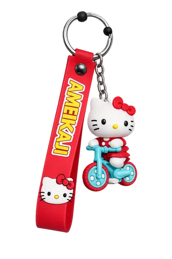 Cute Hello Kitty Keychain Bike