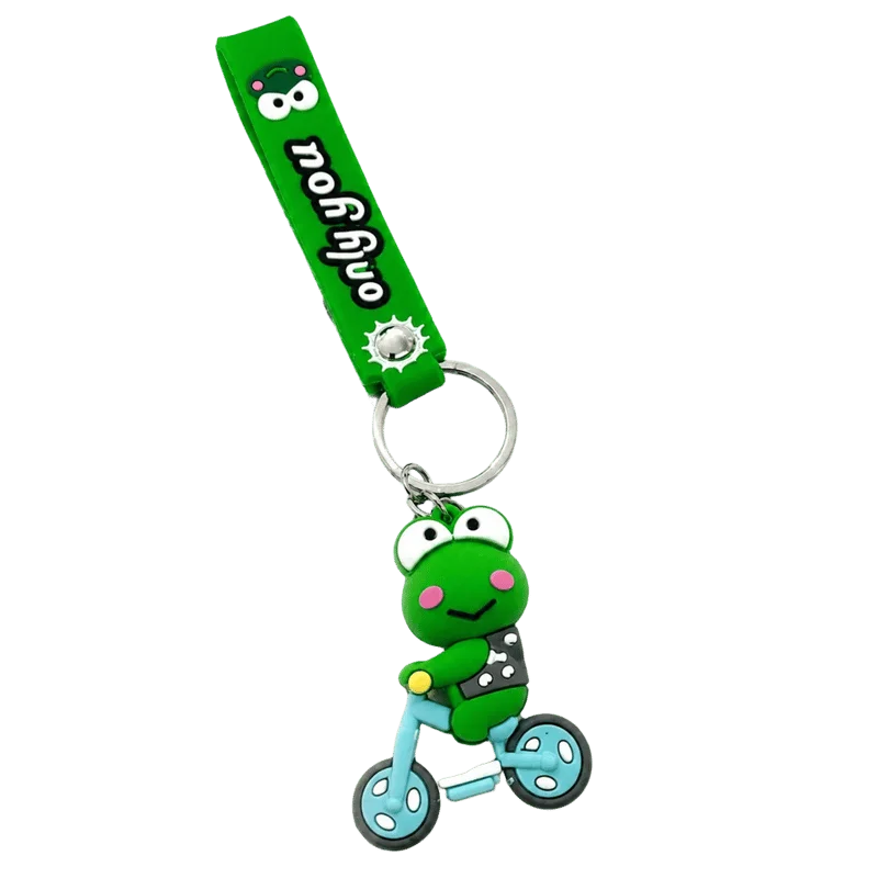 Cute Keroppi Turtle Keychain Bike