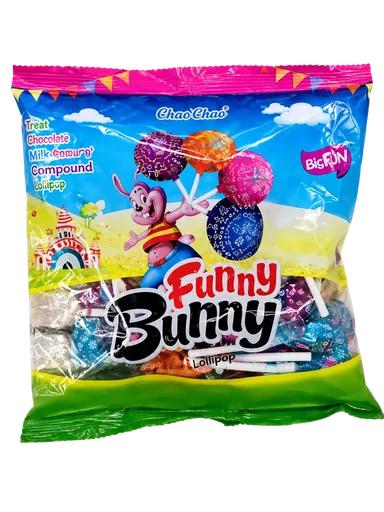 Candyland Funny Bunny Lollipops Pouch - 25pcs