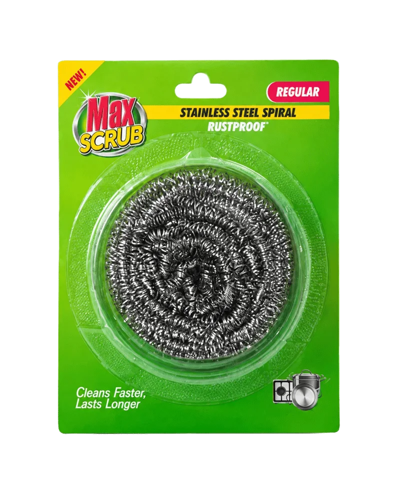 Max Scrub Stainless Steel Spiral Regular Joona