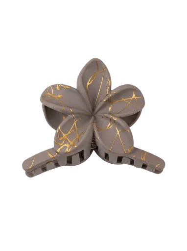 Taupe Gold Flower Hair Catcher
