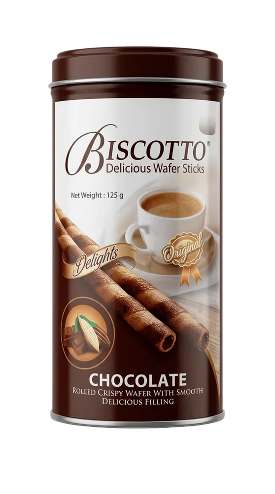Biscotto Wafer Chocolate Sticks - 125gm
