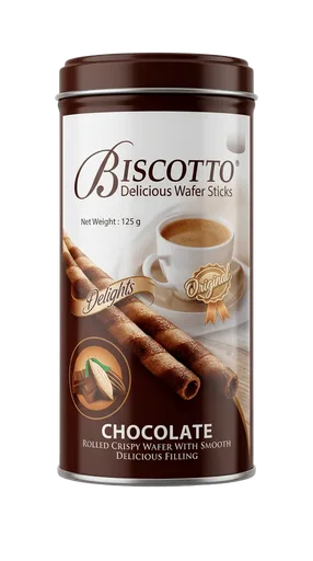 Biscotto Wafer Chocolate Sticks - 125gm