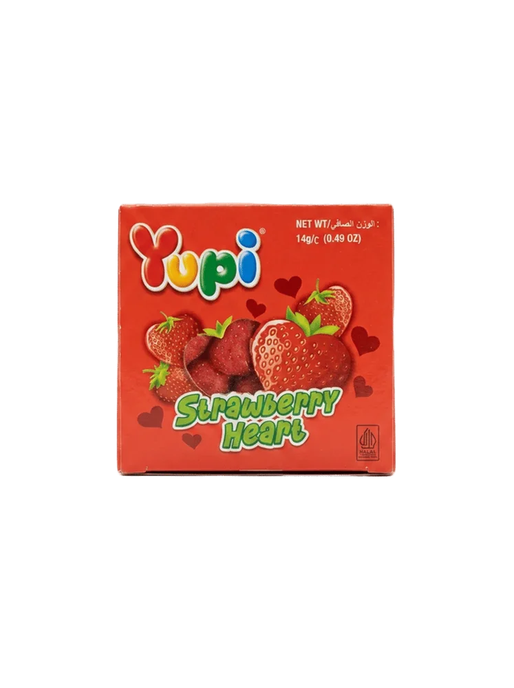 Yupi Strawberry Heart Jelly 14g