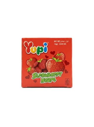 Yupi Strawberry Heart Jelly 14g