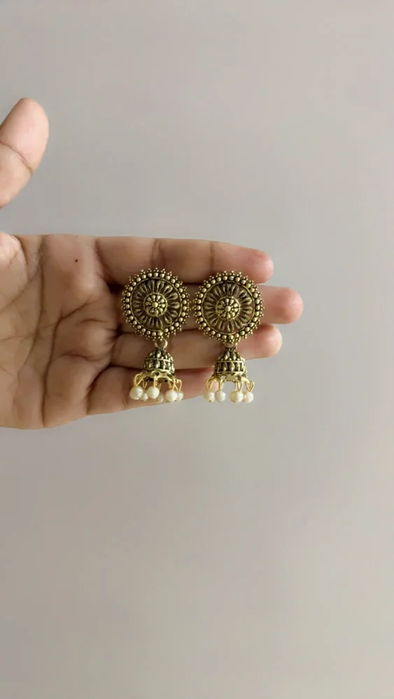 Golden antique Jhumki