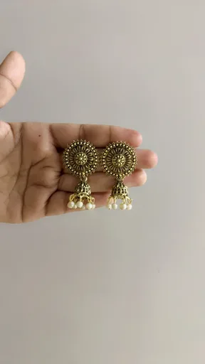 Golden antique Jhumki
