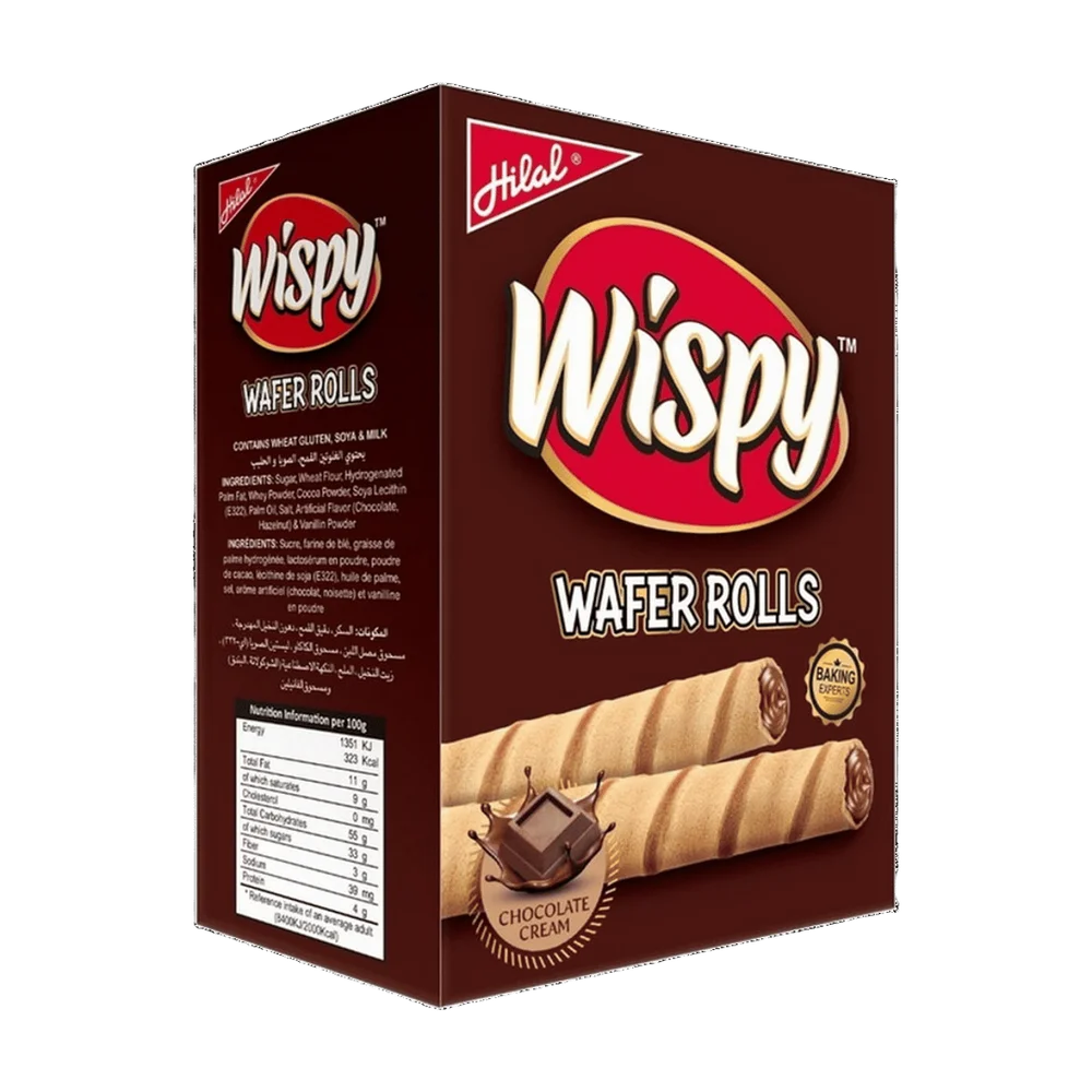 Wispy Chocolate Rolls - 24 pcs