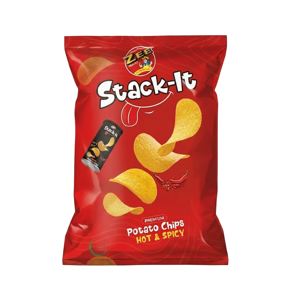 Stack-It Potato Chips Hot & Spicy
