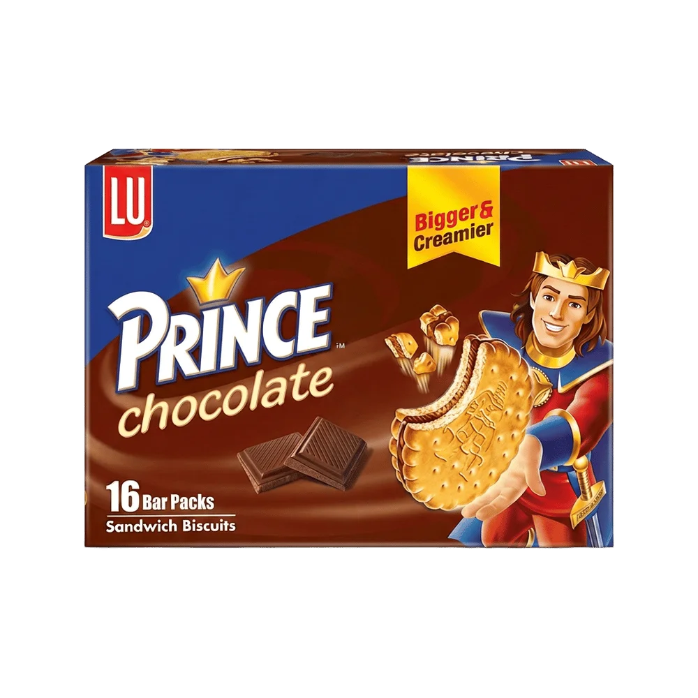 LU Prince Chocolate Biscuit Bar Pack 16Pcs
