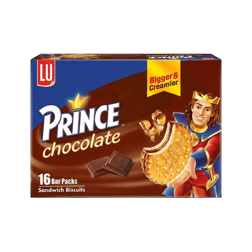 LU Prince Chocolate Biscuit Bar Pack 16Pcs