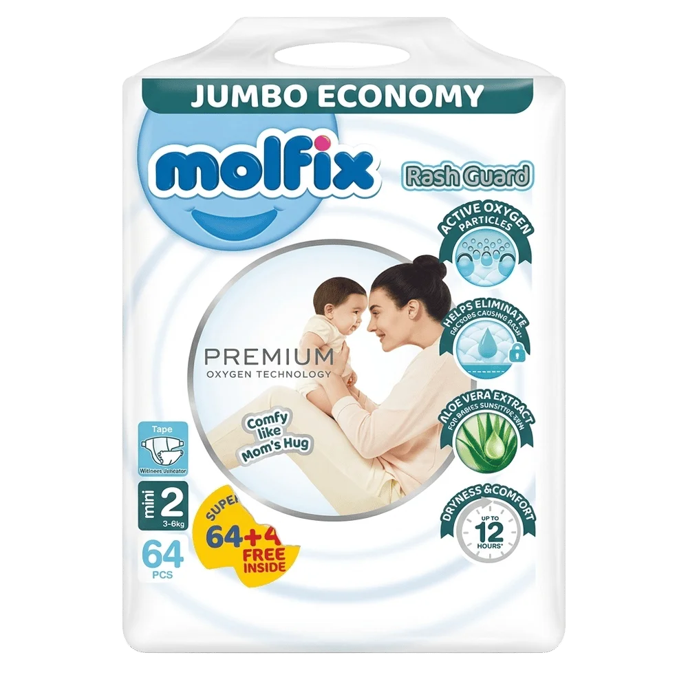 Molfix Premium | Jumbo Economy - 3-6kg 64pcs