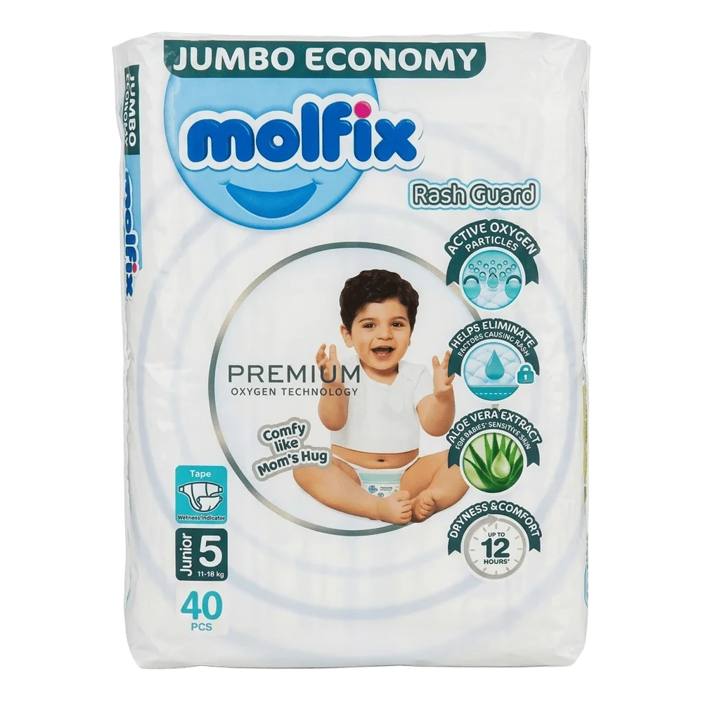 Molfix Premium | Jumbo Economy - 1-18kg 40pcs