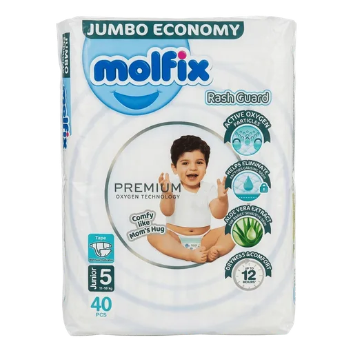Molfix Premium | Jumbo Economy - 1-18kg 40pcs
