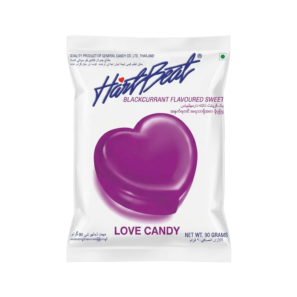Heartbeat Blackcurrant Love Candy 90g