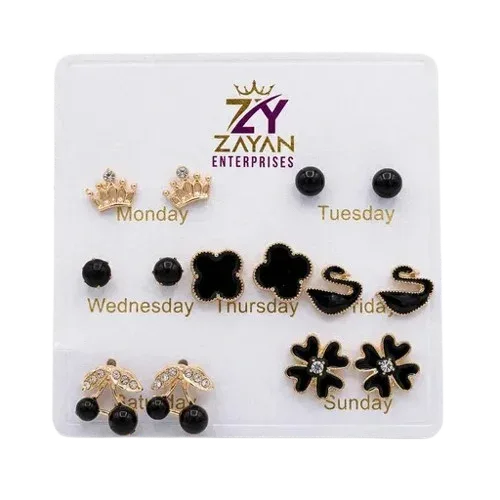 Week Day Earrings - Set of 7