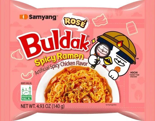 Samyang Buldak Rose Noodles Ramen Halal 140g