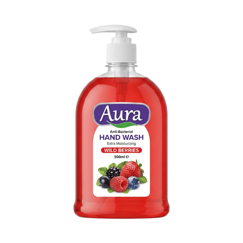 Aura Anti-Bacterial Hand Wash Wild Berries 500ml