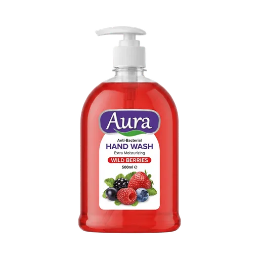 Aura Anti-Bacterial Hand Wash Wild Berries 500ml