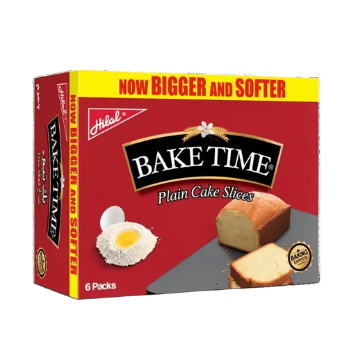 Bake Time Plain Cake Slices (6 pieces)