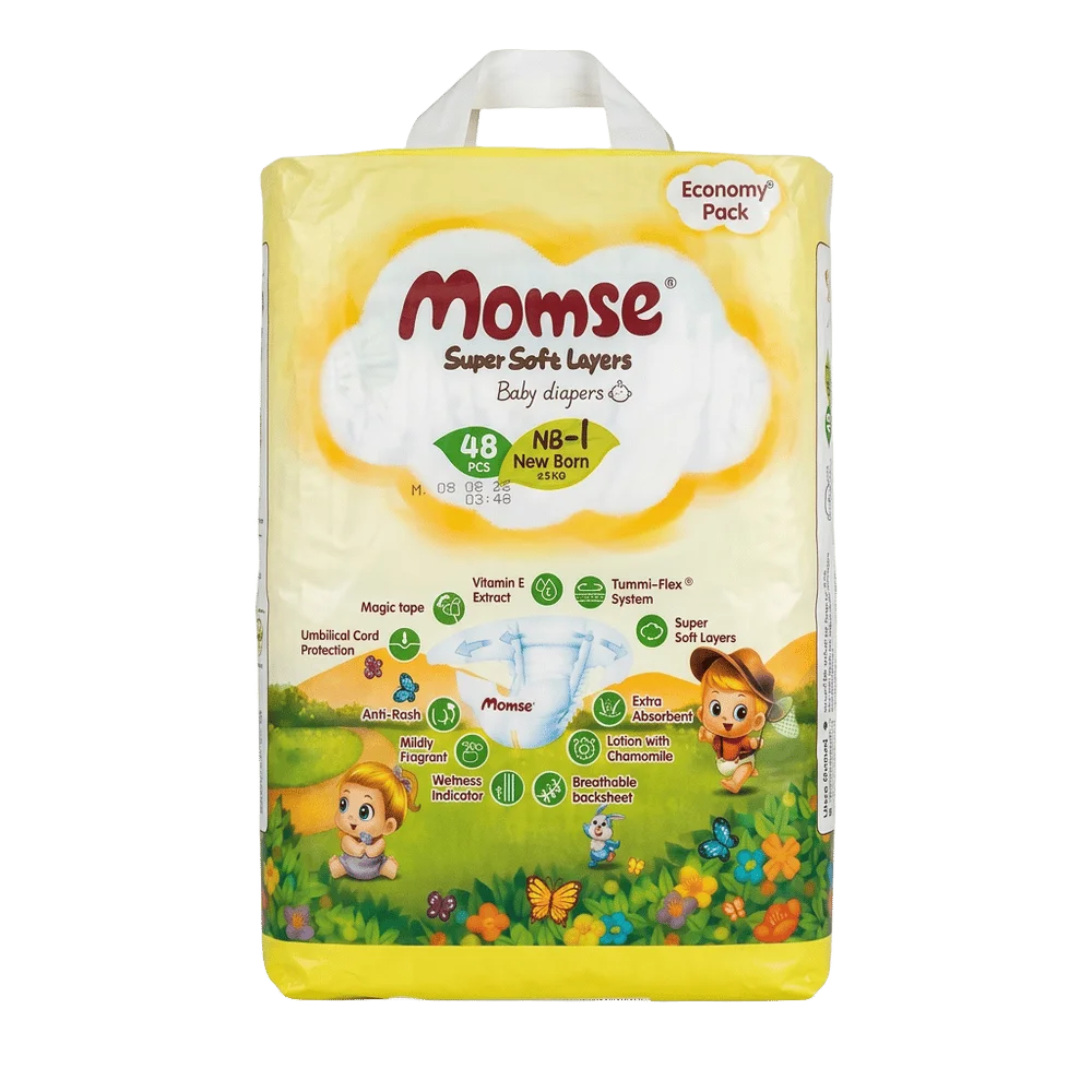 Momse NB-1 Baby Diapers 48pcs