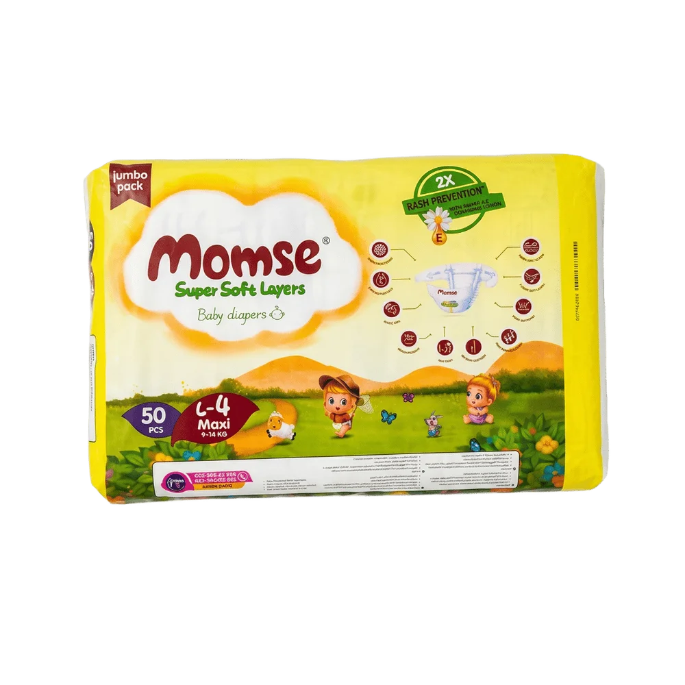 Momse L-4 Baby Diapers 50pcs