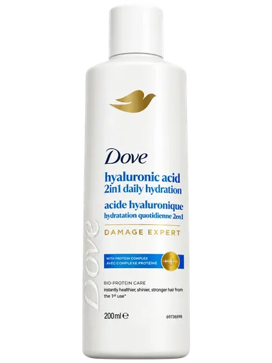 Dove Shampoo + Conditioner 2-IN-1 Hyaluronic Acid - 200ml