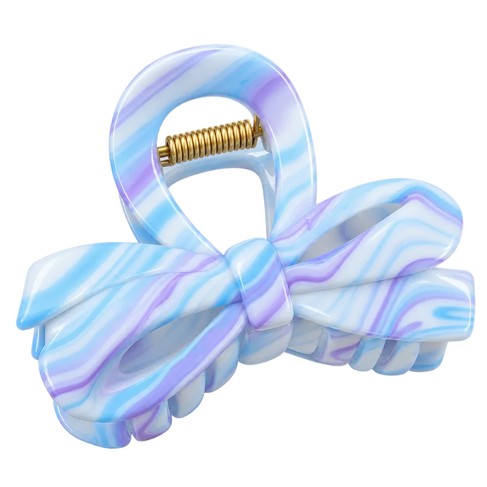 Bow Hair Catcher Lavender-Purple