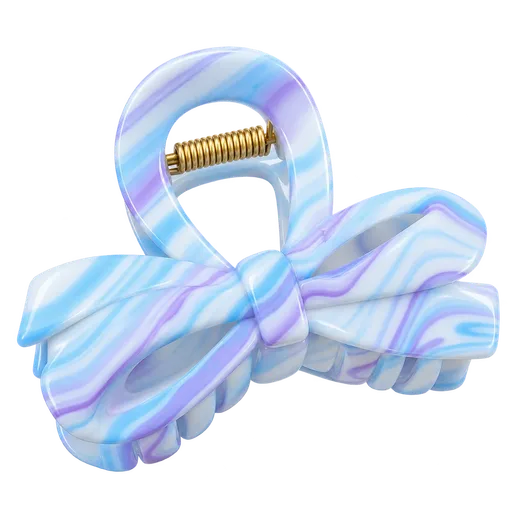 Bow Hair Catcher Lavender-Purple