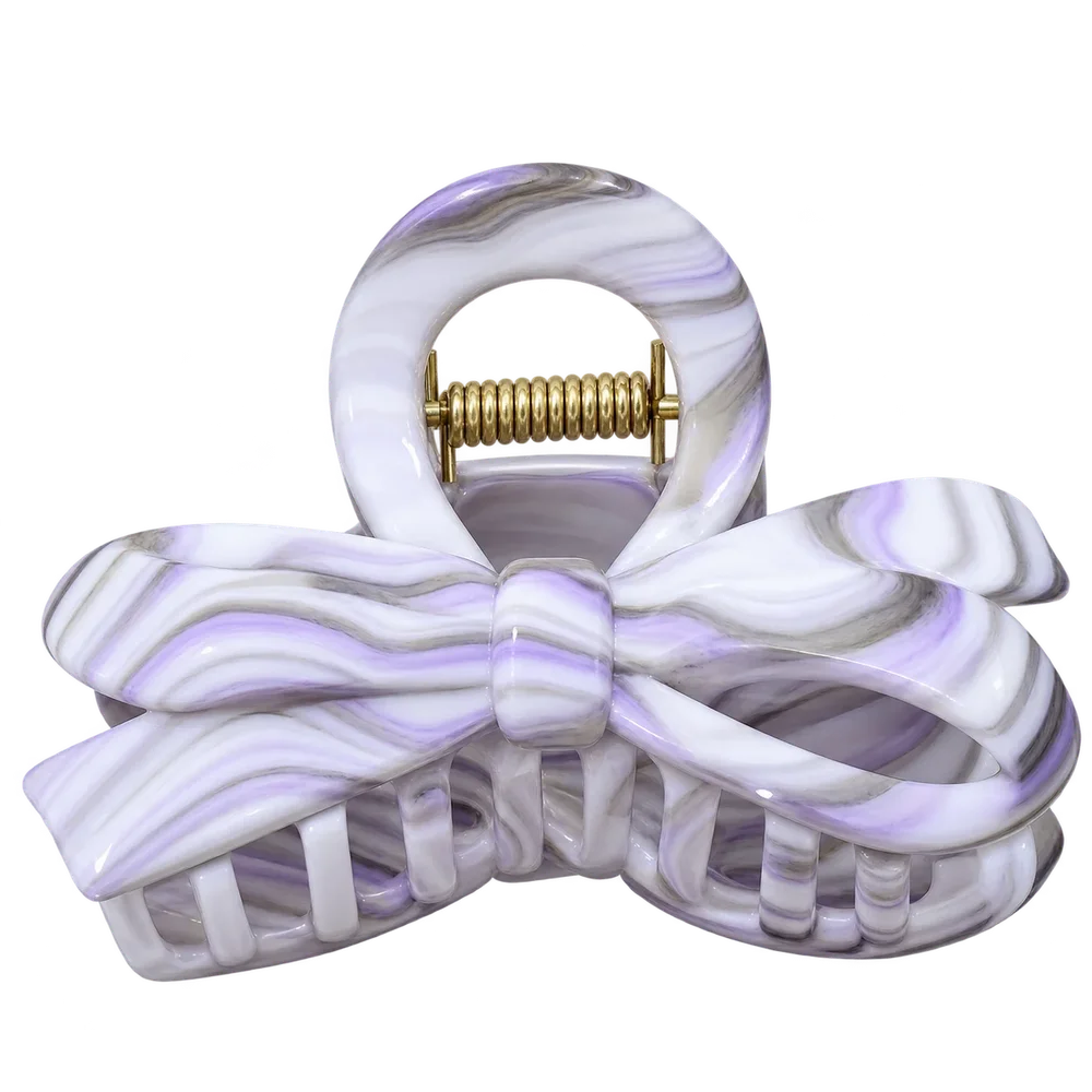 Bow Hair Catcher Purple