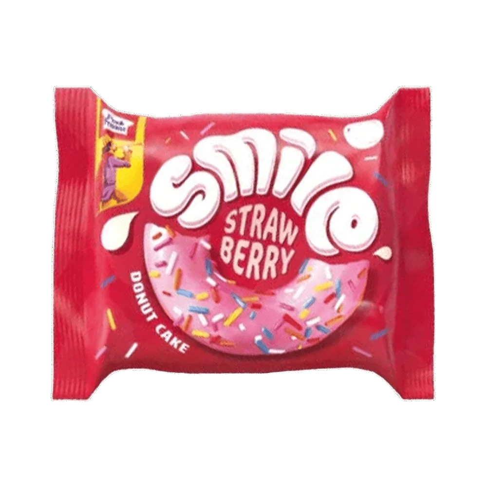 PEEK FREANS SMILE STRAWBERRY DONUT CAKE (Strawberry)