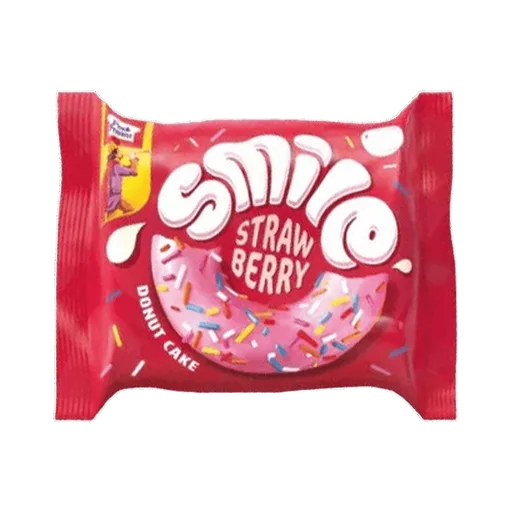 PEEK FREANS SMILE STRAWBERRY DONUT CAKE (Strawberry)