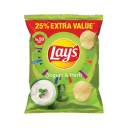 Lays (Green Yogurt & Herb Chips) - Rs.50 Pack