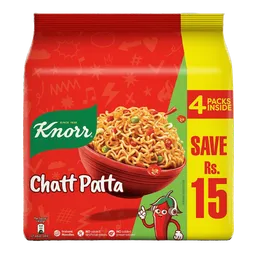 Knorr Noodles Chatt Patta, Family Pack, 4-Pack Inside