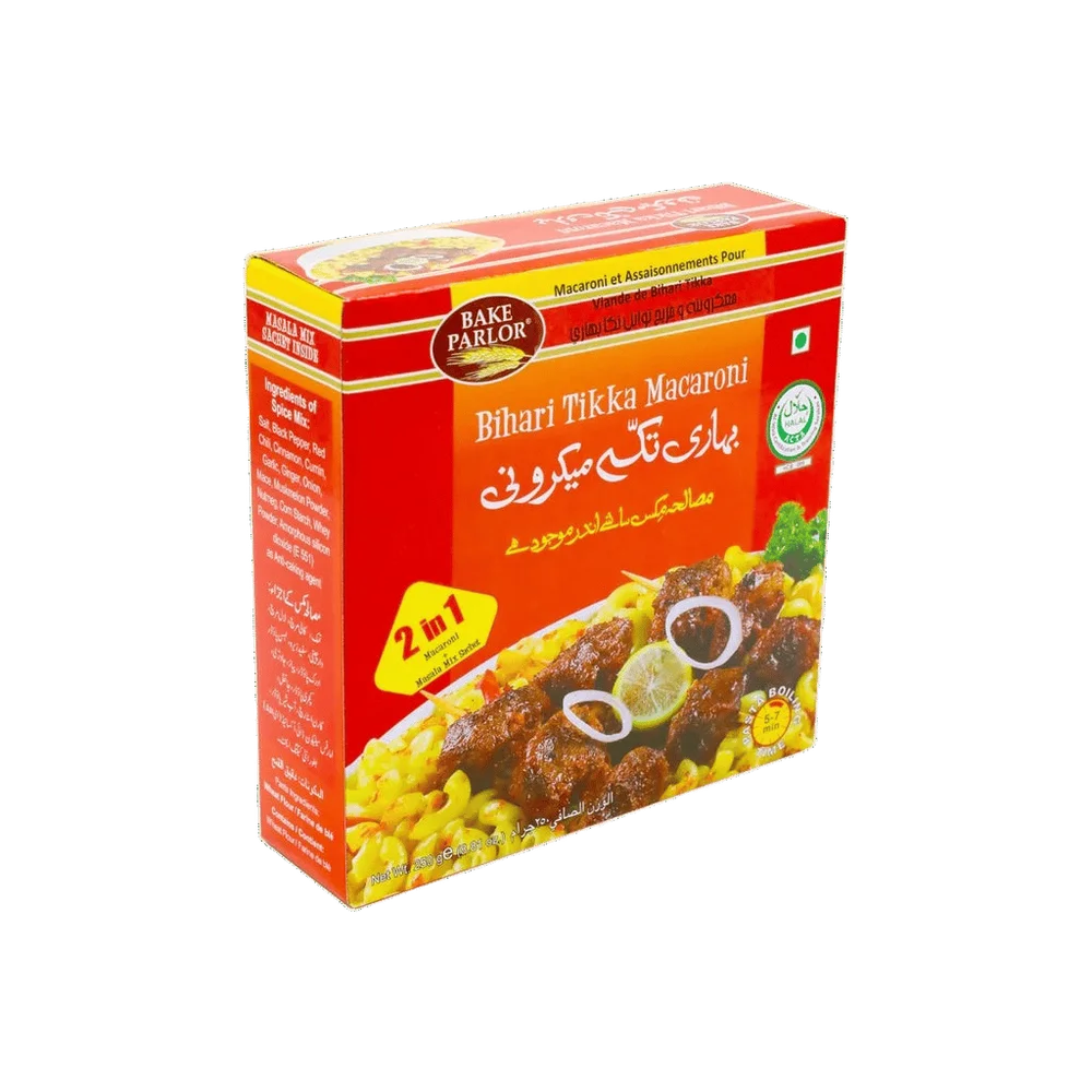 Bake Parlour 2-In-1 Bihari Tikka Macaroni Box 250g