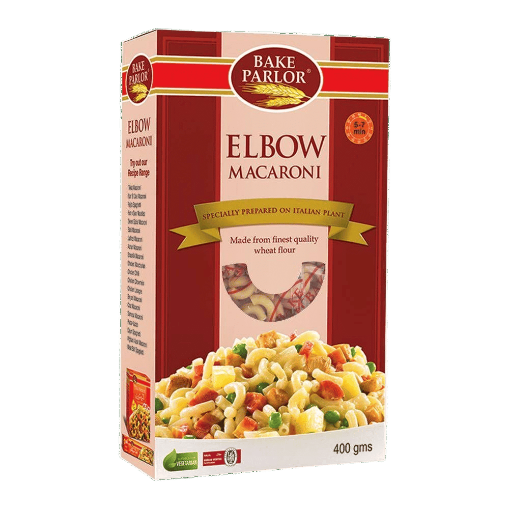 Bake Parlor Elbow Macaroni 400gm Box
