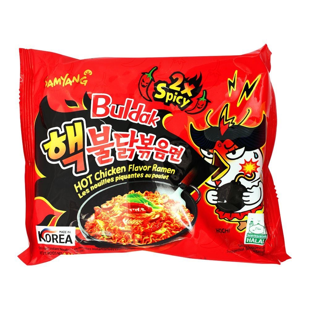 Samyang Buldak 2X Spicy Hot Chicken Flavor Ramen Noodle, 140gm