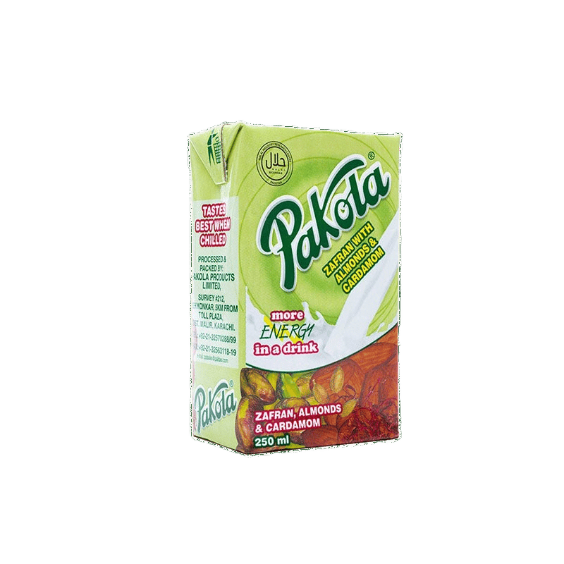 PAKOLA FLAVOUR MILK BADAM ZAFRAN 250ML