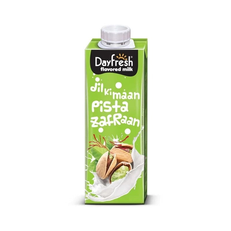 Dayfresh Pista Zafran Flavored Milk - 220ml Tetra Pack