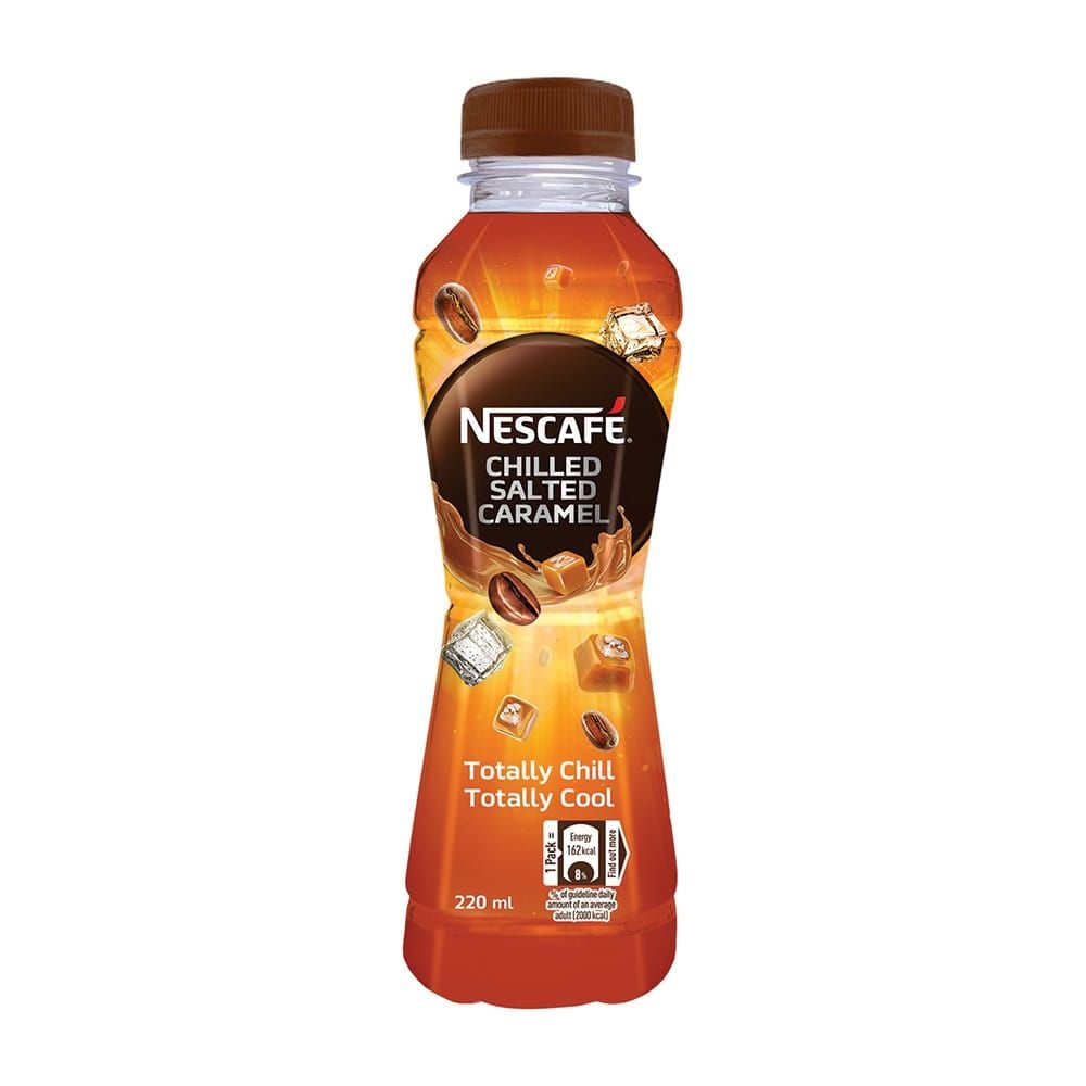 Nestle Nescafe Chilled Salted Caramel Coffee Drink, 220ml Pet Bottle