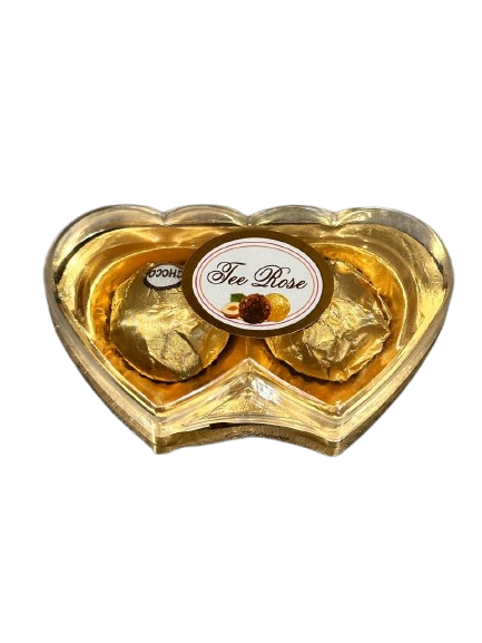 Tee Rose Wafer Peanut Chocolate Heart ( 2 Pieces )